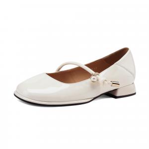 DAPHNE Мэри Джейн туфли женские бежевый/бордовый/черный - бордовый, цвет Burgundy