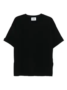 Тонко вязаная футболка ALPHA STUDIO, черный
