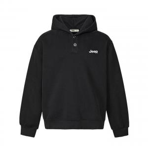 Свитшот Leisure Collection Unisex Jeep, черный fleece-lined