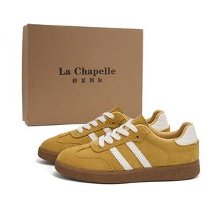 La Chapelle Женские устойчивые к истиранию низкие скейтерские кроссовки Lemon, цвет Lemon
