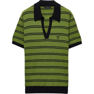 PRADA SS25 Polo Shirt Men's Green