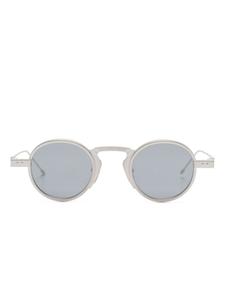 Thom Browne Eyewear солнцезащитные очки в круглой оправе, серебряный