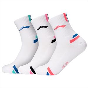LINING Носки до середины икры Unisex 3 пары White Pink White Black White Blue