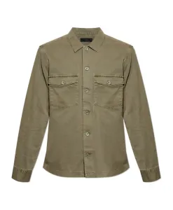 Рубашка Spotter с винтажным эффектом Allsaints, зеленый