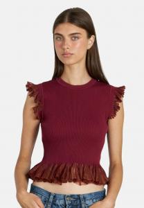 Футболка Alma en Pena Print T-shirt, Bordeaux/Bordeaux