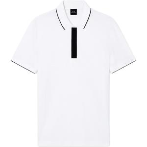 Футболка-поло AE для мужчин ARMANI EXCHANGE, белый