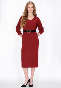 Платье DreiMaster Jumper dress, Wine Red/Red