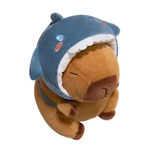 Милые плюшевые куклы капибары с капюшоном, высота 22см/28см/38см YUEZHILIAN