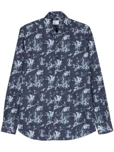 Рубашка с принтом Mazzarelli, синий