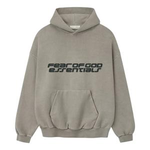 Толстовка Fear of God Essentials из плотного флиса в стиле 90-х, цвет «дымчато-серый»