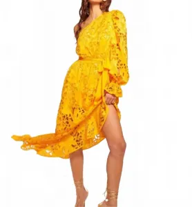 Платье Jayda желтого цвета Ramy Brook