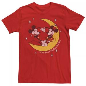 Мужская футболка Disney Mickey And Friends Mickey & Minnie To The Moon & Back Licensed Character