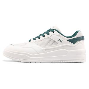 361° Кроссовки Air Force One Slip с низким верхом и амортизацией для скейтбординга, мужские, белые, зеленые