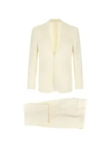 Однобортный шерстяной костюм Pal Zileri, бежевый