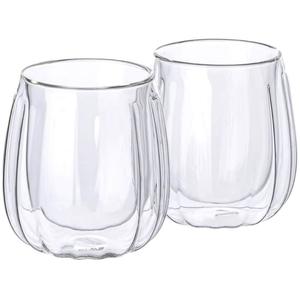 Стекло для латте-макиато Gläser Set Chicago, двойные стенки, идеально подходит для кофе, капучино, латте-макиато, 2 предмета Mulex, прозрачный