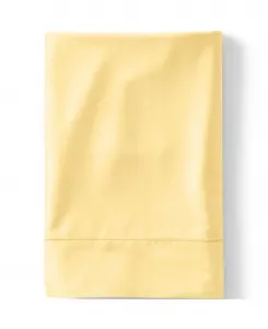 Простыня из высококачественного сатина Supima с плотностью 400 TC Lands' End, желтый