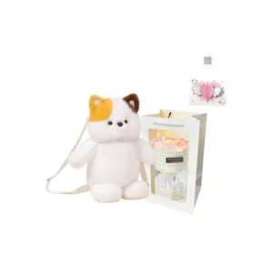 Милый плюшевый медвежонок Bib Running, маленькая игрушка-животное, высота 45 см PUDOWRABBIT