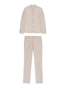 Приталенный костюм Jack & Jones Junior, бежевый