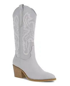 Женские остроносые сапоги Crosley в стиле вестерн со средней высотой голенища MIA, синий