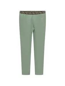 Леггинсы с эластичными вставками Versace Kids, зеленый