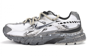 Nike Кроссовки для бега Initiator с амортизацией, износостойкие, дышащие, унисекс, белые, серые