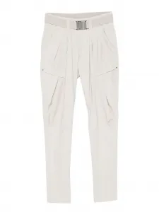 Брюки с поясом High, нейтральный