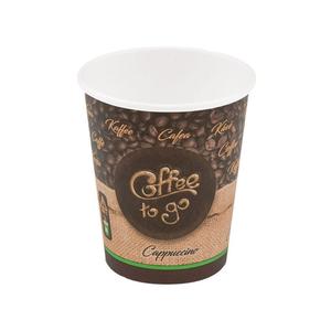 50 кофейных кружек Кружки Coffee to go "Латте Маккиато" М 200 мл гладкие SWS