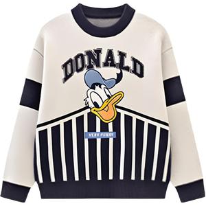 Детский свитер с круглым вырезом, средней жесткости Disney, темно-синий