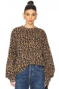 Толстовка Miles Anine Bing, black & brown leopard