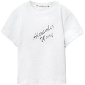 Футболка с логотипом Alexander Wang, белый