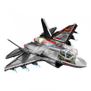Конструктор Major Weapon Platform J 35 Invisible Fighter Transparent Edition, 1323 детали TOP TOY, J-35 Fighter