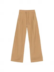 Плиссированные палаццо с завязкой на талии Herno, коричневый