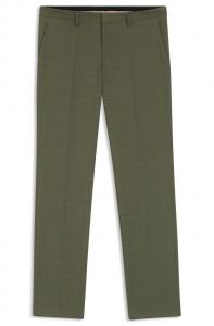 Узкие брюки со складками HUGO Hesten, оливковый