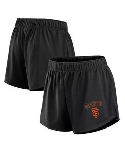 Женские черные сетчатые шорты San Francisco Giants Fanatics