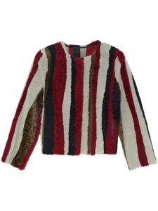 Yves Salomon куртка с узором, белый