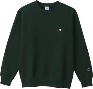 Мужская толстовка с длинными рукавами Champion C3-W005Z, с логотипом One Point и круглым вырезом, темно-зеленый