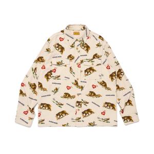 Human Made Рубашки FW25 унисекс, белые с отворотом, средней высоты