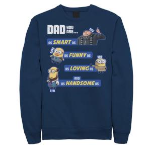 Мужской свитшот Despicable Me Minions Awesome Dad Qualitys Licensed Character