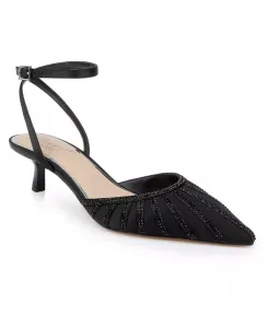 Женские вечерние туфли Fable Jewel Badgley Mischka, серебряный