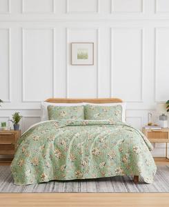 Комплект постельного белья Jacobean Willow, 3 предмета, большой размер, размер Queen Southshore Fine Linens, Green