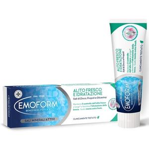 Зубная паста со свежим дыханием и увлажнением с солями цинка, прополисом и глицерином - со вкусом мяты Emoform