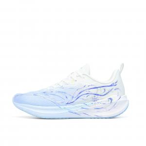 Низкие текстильные кеды Li Ning Wuyue с противоскользящим, износостойким и дышащим материалом., белый синий