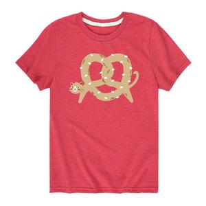 Футболка «Крендель с котом» для мальчиков 8–20 лет Licensed Character, красный