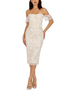 Платье Tara Dress the Population, белый