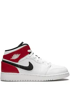 Кроссовки Air Jordan 1 Mid Jordan Kids, белый