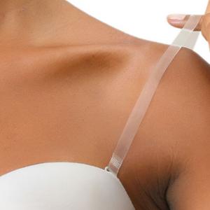 Женский прозрачный бюстгальтер-невидимка без бретелек на плечевых ремнях, 5 пар, ширина 2/5 дюйма ALLEGRA K, цвет Clear