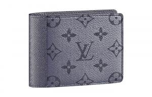 LOUIS VUITTON Монограмма на нескольких кошельках в цвете металлик