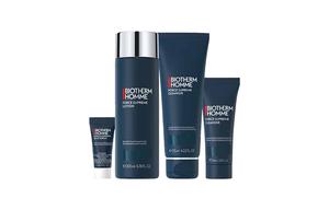 BIOTHERM BIYOUQUAN Blue Diamonds мужской набор для ухода за кожей с эффектом уплотнения: очищающее средство для увлажнения и контроля жира, тоник, лосьон, три предмета