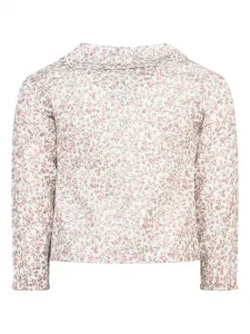 Рубашка с цветочным принтом L'Orsobruno, белый