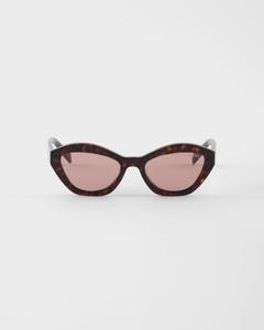 Солнцезащитные очки с логотипом Prada, коричневый